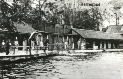 Stadtarchiv Weimar, 60 10-5/28, Blick in die Schwimm-Anlage an der Schwanseestraße, ohne Datum