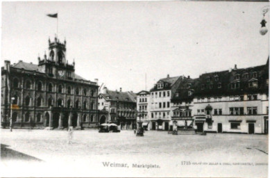 Stadtarchiv Weimar, 60 10-5/3 Bd. 1, Blick auf den Markt, um 1900