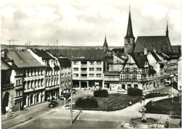 Stadtarchiv Weimar, 60 10-5/3 Bd. 1, Blick vom Hotel "Elephant" auf den Markt, nach 1964