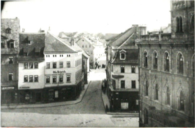 Stadtarchiv Weimar, 60 10-5/3 Bd. 1, Blick auf den Markt in die Frauentorstraße, um 1900