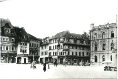 Stadtarchiv Weimar, 60 10-5/3 Bd. 1, Blick vom Markt in Richtung Südwesten, um 1900