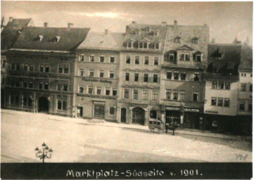 Stadtarchiv Weimar, 60 10-5/3 Bd. 1, Blick auf die Marktsüdseite, 1901