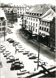 Stadtarchiv Weimar, 60 10-5/3 Bd. 1, Blick vom Rathaus auf den Markt, um 1980