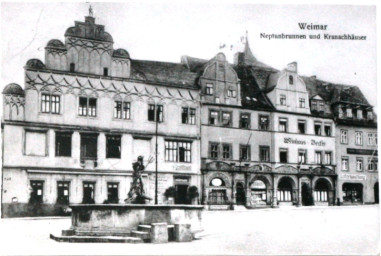 Stadtarchiv Weimar, 60 10-5/3 Bd. 1, Blick auf die Marktostseite, um 1900