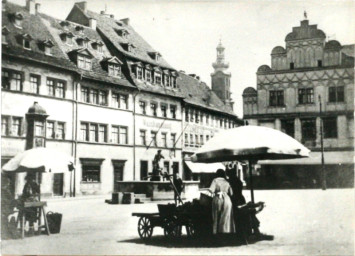 Stadtarchiv Weimar, 60 10-5/3 Bd. 1, Blick über den Markt , um 1900