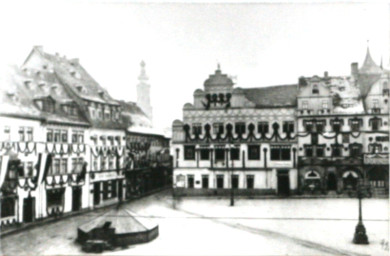 Stadtarchiv Weimar, 60 10-5/3 Bd. 1, Blick vom Rathaus auf den Markt, 1892