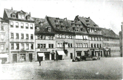 Stadtarchiv Weimar, 60 10-5/3 Bd. 1, Blick auf die Marktnordseite, um 1900