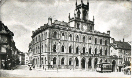 Stadtarchiv Weimar, 60 10-5/3 Bd. 2, Blick auf das Rathaus, um 1900