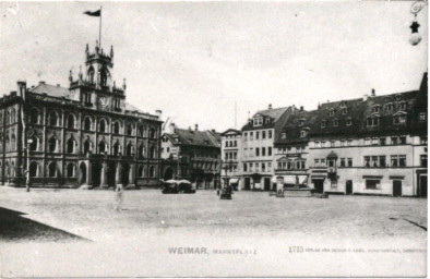 Stadtarchiv Weimar, 60 10-5/3 Bd. 2, Blick auf den Markt, um 1900