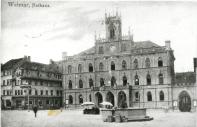 Stadtarchiv Weimar, 60 10-5/3 Bd. 2, Blick auf den Markt, um 1900