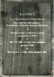 Stadtarchiv Weimar, 60 10-5/3 Bd. 2, Gedenktafel am Rathaus, ohne Datum