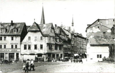 Stadtarchiv Weimar, 60 10-5/3 Bd. 2, Blick vom Markt in die Dimitroffstraße, um 1950