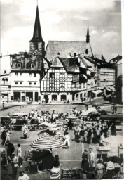 Stadtarchiv Weimar, 60 10-5/3 Bd. 2, Blick auf den Marktplatz, um 1960