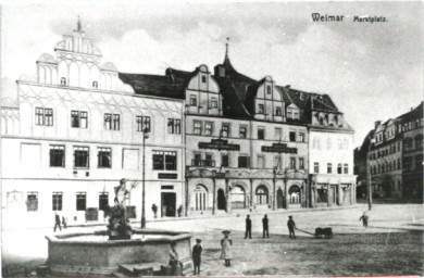 Stadtarchiv Weimar, 60 10-5/3 Bd. 2, Blick auf den Marktplatz, um 1900