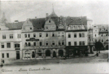 Stadtarchiv Weimar, 60 10-5/3 Bd. 2, Blick auf die Marktostseite, um 1900