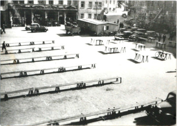 Stadtarchiv Weimar, 60 10-5/3 Bd. 2, Blick vom Rathaus auf den Markt, wohl 1938