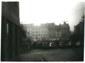 Stadtarchiv Weimar, 60 10-5/3 Bd. 2, Blick von der Dimitroffstraße auf den Markt, nach 1984