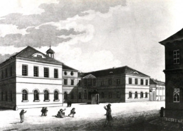 Stadtarchiv Weimar, 60 10-5/30 Bd. 1, Blick vom Karlsplatz zur Bürgerschule, ohne Datum