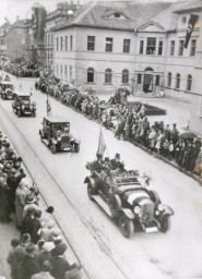 Stadtarchiv Weimar, 60 10-5/30 Bd. 1, Blick auf die Bürgerschulstraße, 1933