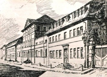 Stadtarchiv Weimar, 60 10-5/30 Bd. 1, Bertuchhaus (Zeichnung), ohne Datum