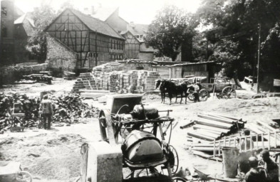 Stadtarchiv Weimar, 60 10-5/30 Bd. 1, Blick in den Hof Bürgerschulstraße 1/3, wohl 1931