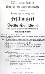 Stadtarchiv Weimar, 60 10-5/30 Bd.2, Programm der Goethe-Gedächtniswoche in der Weimarhalle, wohl 1932