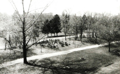 Stadtarchiv Weimar, 60 10-5/30 Bd.2, Blick auf den Weimarhallenteich, wohl 1986