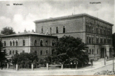 Stadtarchiv Weimar, 60 10-5/31 Bd.1, Blick auf das Sophienstift, ohne Datum