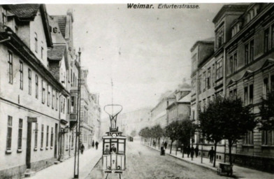 Stadtarchiv Weimar, 60 10-5/31 Bd.2, Blick in die Erfurter Straße, um 1910