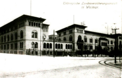 Stadtarchiv Weimar, 60 10-5/31 Bd.2, Blick auf die Kreuzung Erfurter Straße / Lassenstraße, um 1910