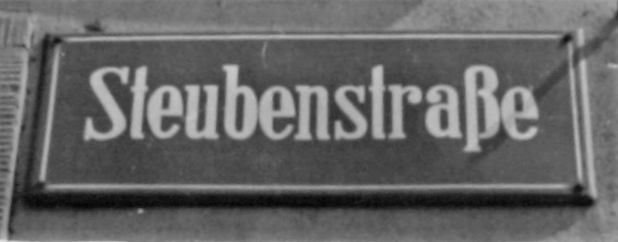Stadtarchiv Weimar, 60 10-5/34, Straßenschild "Steubenstraße", ohne Datum