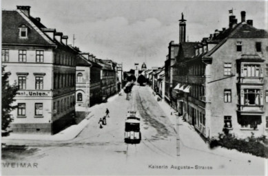Stadtarchiv Weimar, 60 10-5/34, Blick auf die Kaiserin-Augusta-Straße, um 1900