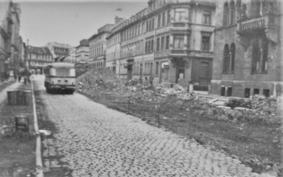 Stadtarchiv Weimar, 60 10-5/34, Blick in die Steubenstraße, nach 1945