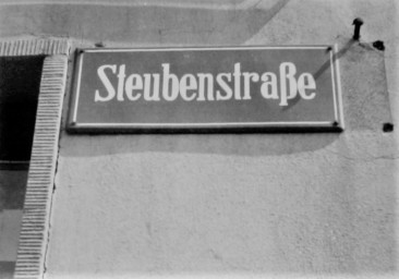 Stadtarchiv Weimar, 60 10-5/34, Straßenschild "Steubenstraße", ohne Datum