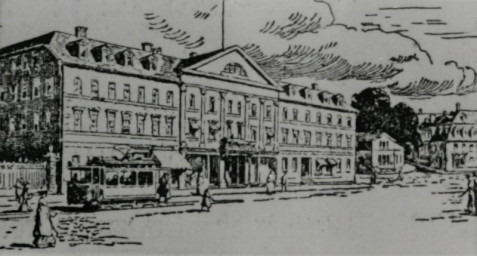 Stadtarchiv Weimar, 60 10-5/34, Blick in die Kaiserin-Augusta-Straße (Zeichnung), um 1900