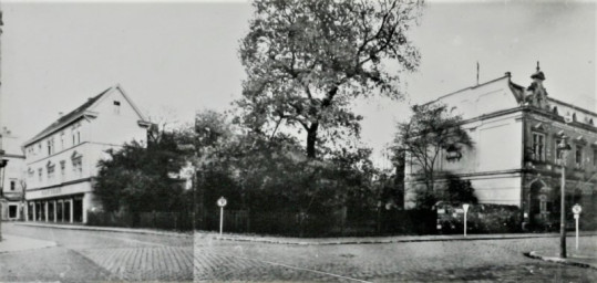 Stadtarchiv Weimar, 60 10-5/34, Blick auf die Kreuzung Schützengasse/ Hummelstraße, vor 1945