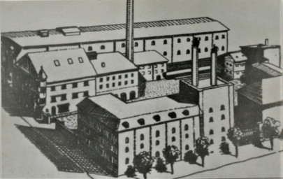 Stadtarchiv Weimar, 60 10-5/34, Zeichnung des Gebäudekomplexes der Brauerei Deinhardt, ohne Datum