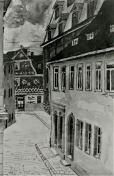 Stadtarchiv Weimar, 60 10-5/34, Blick aus der Schützengasse in die Deinhardtsgasse, um 1900