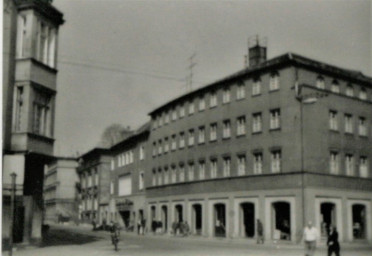 Stadtarchiv Weimar, 60 10-5/34, Blick aus der Schützengasse in die Hummelstraße, ohne Datum