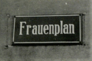 Stadtarchiv Weimar, 60 10-5/35, Straßenschild "Frauenplan", ohne Datum