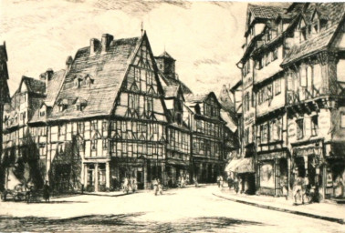 Stadtarchiv Weimar, 60 10-5/4, Marktstraße/Ecke Kaufstraße, um 1900