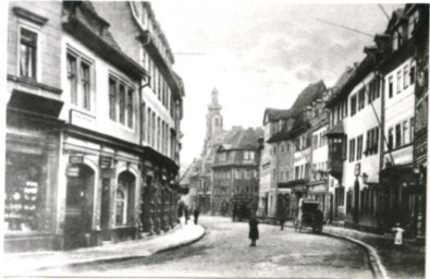 Stadtarchiv Weimar, 60 10-5/4, Blick in die Marktstraße, um 1900