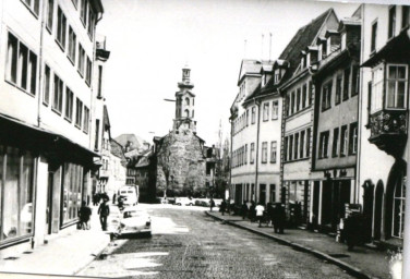 Stadtarchiv Weimar, 60 10-5/4, Blick in die Marktstraße, 1960