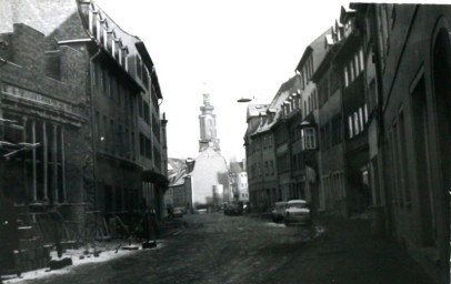 Stadtarchiv Weimar, 60 10-5/4, Blick in die Marktstraße , 1980