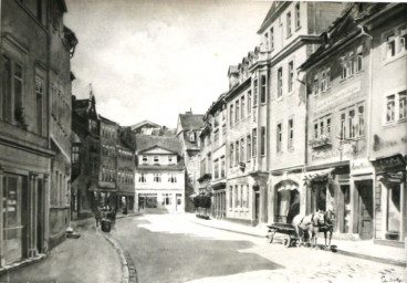 Stadtarchiv Weimar, 60 10-5/4, Blick in die Marktstraße , um 1919