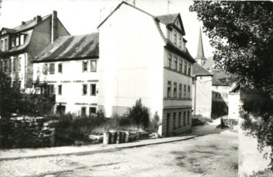 Stadtarchiv Weimar, 60 10-5/4, Blick in die Obere Schlossgasse, ohne Datum