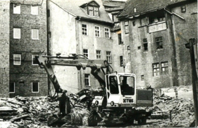 Stadtarchiv Weimar, 60 10-5/4, Blick in die Schlossgasse , 1982