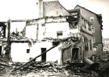 Stadtarchiv Weimar, 60 10-5/4, Blick in die Schloßgasse, 1985