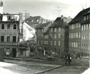 Stadtarchiv Weimar, 60 10-5/4, Blick in die Schloßgasse, 1985