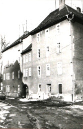 Stadtarchiv Weimar, 60 10-5/4, Blick in die Schloßgasse, 1987